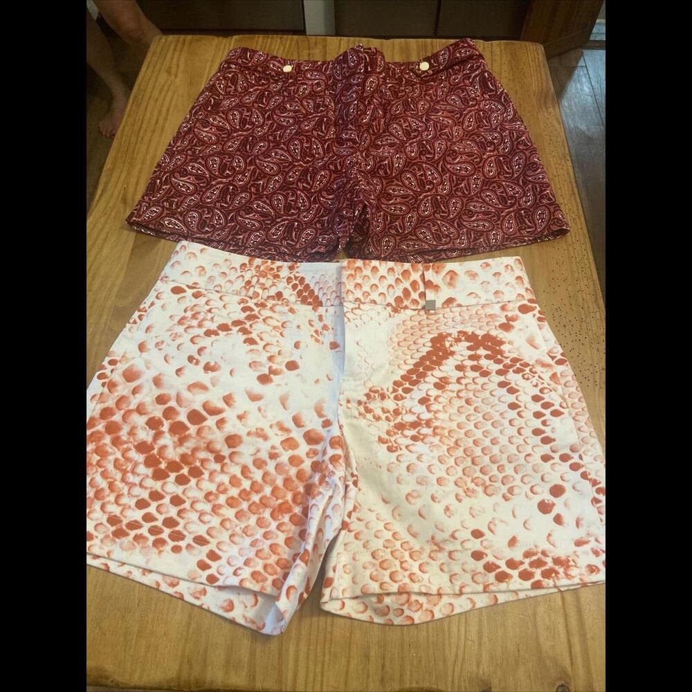 Bundle Of Two Women’s Shorts Calvin Klein Saint Tropes Size 2 Summer Wear